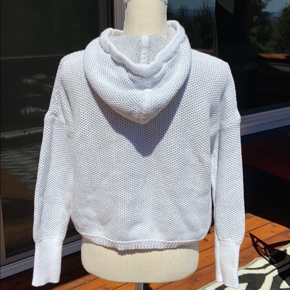 SOLD RACHEL ZOE Soft Cotton Chunky Knit Sweater with Hood Hoodie Hoody Warm Cozy - Picture 12 of 16